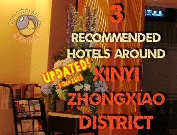 Xinyi hotels, Zhongxiao hotels, Daan hotels,