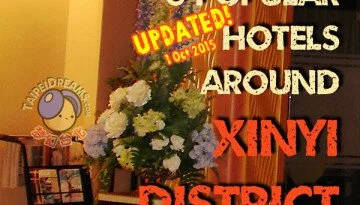 Xinyi hotels, Zhongxiao hotels, Daan hotels, Taipei